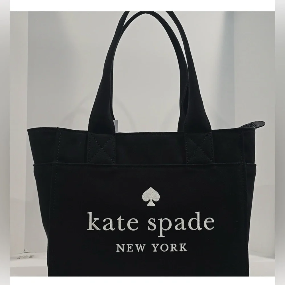 SALE! ⭐ Kate Spade JETT Large Tote Black Canvas KC499 ⭐ NWT